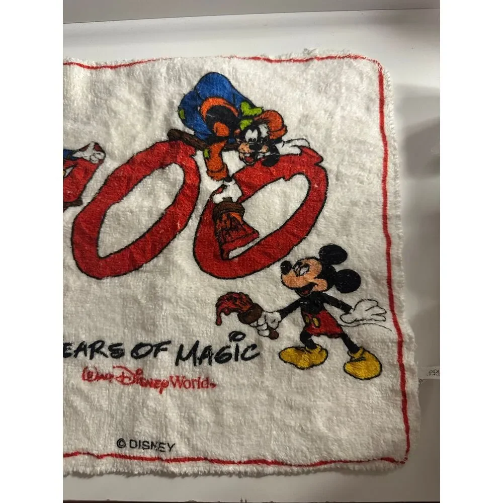 Disney Vintage 100 Years of Magic Rag 11” x 9.5”